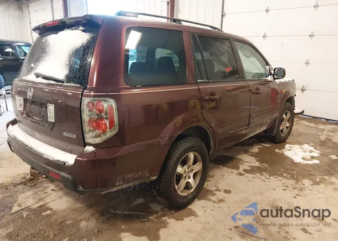 2007 Honda Pilot Ex-L из США, поврежденный, VIN 5FNYF18557B023714